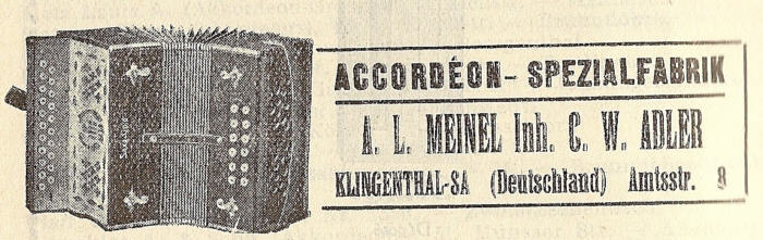 Accordéons Meinel et Adler