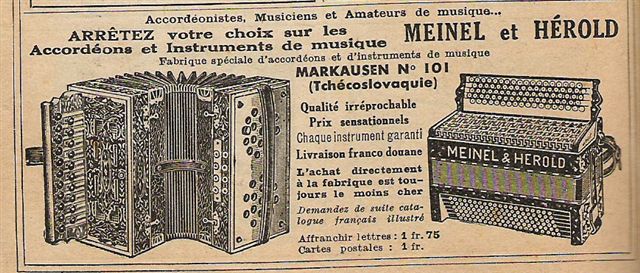 Accordons Meinel
            et Herold