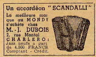 Publicit pour les
            accordons Scandalli