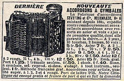 Accordon  cymbales
            Severing