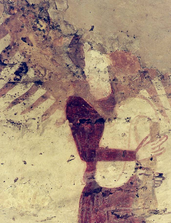 Peintures murales de la crypte de l'église d'Alluy