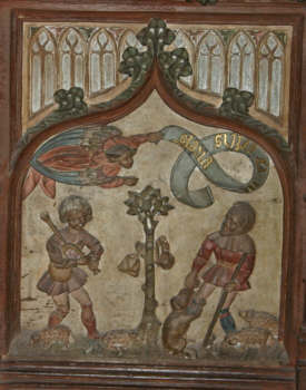 Devant d'autel de Saint-Sauveur-le-Vicomte bas-relief